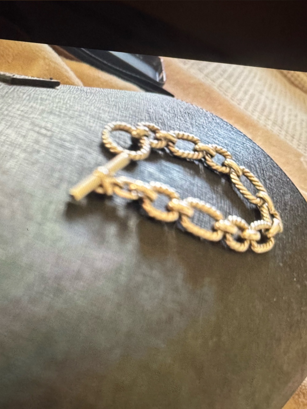 David Yurman Silver Rope-Link Toggle Bracelet - Picture 2 of 3